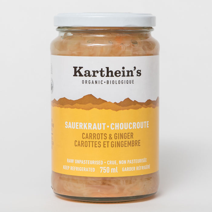 Karthein's Organic Carrot & Ginger Sauerkraut 750ml