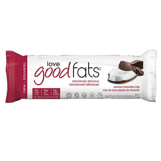 Love Good Fats Coconut Chocolate Chip Single Bar