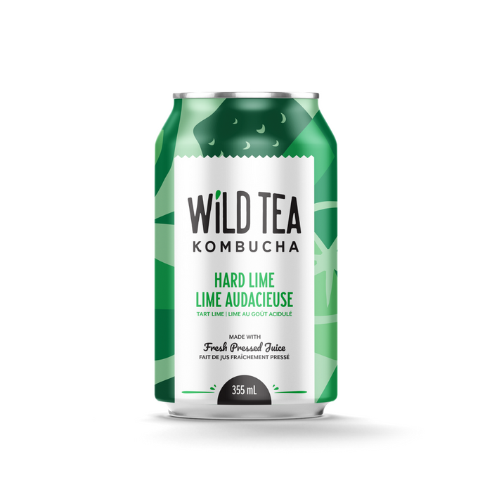 Wild Tea Kombucha Hard Lime 355ml