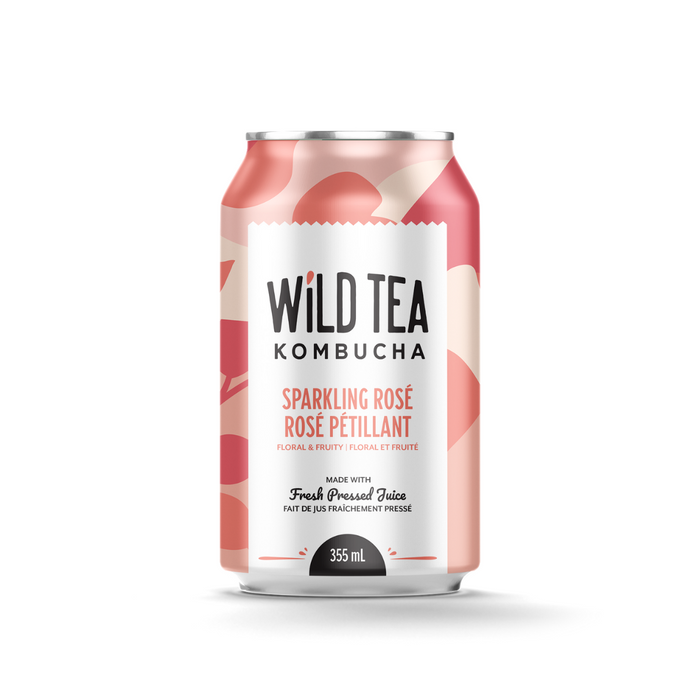 Wild Tea Kombucha Sparkling Rosé 355ml