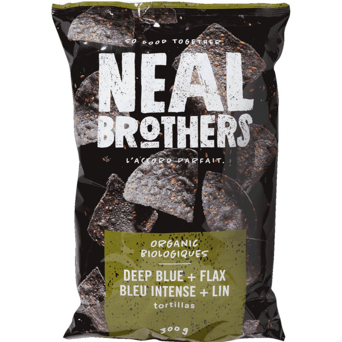 Neal Brothers Deep Blue + Flax Tortilla Chips 300g