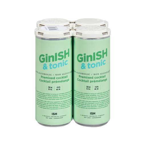 Gin-Ish & Tonic Non-Alcoholic 4-pack