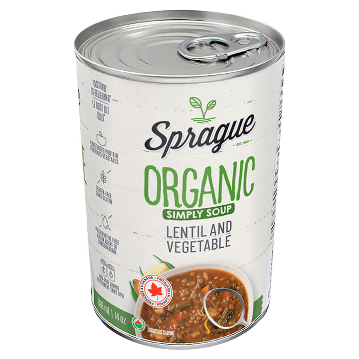 Sprague Organic Lentil and Vegetable Soup 398ml