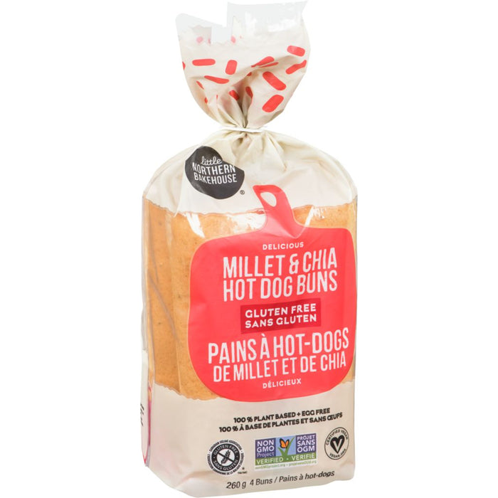 Little Northern Bakehouse Millet & Chia Hot Dog Buns 260g