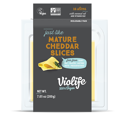 Violife Vegan Cheese Mature Cheddar Slices 200g