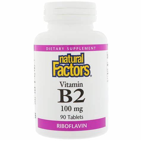 Natural Factors Vitamin B2 Riboflavin 100mg 90tabs