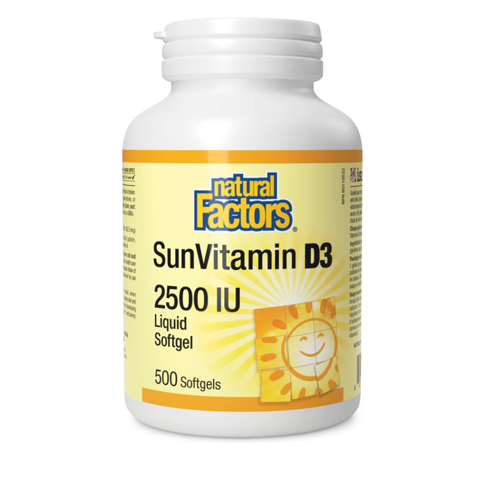Natural Factors SunVitamin D3 2500IU