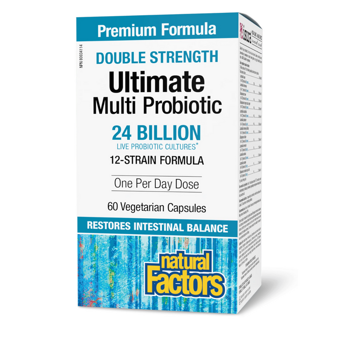 Natural Factors Probiotic Double Strength Ultimate 60 vegi caps