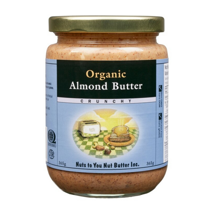 Nuts to you Organic Almond Butter Crunchy 365g