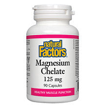 Natural Factors Magnesium Chelate 125 mg 90 caps