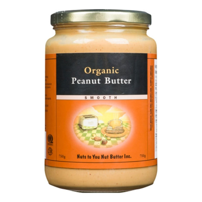 Nuts to You Organic Smooth Peanut Butter 750g