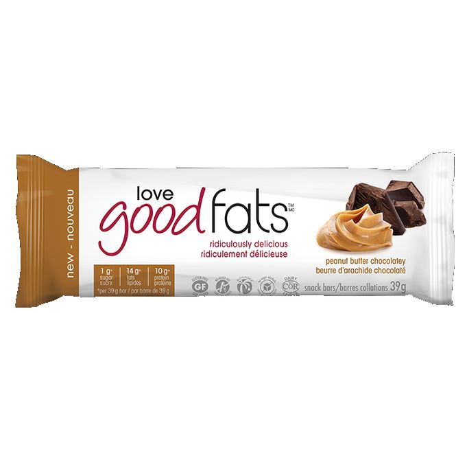 Love Good Fats Peanut Butter Chocolate Single Bar