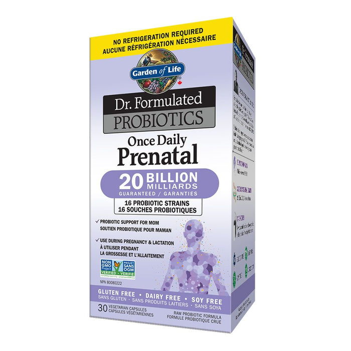 Garden of Life Dr. Formulated Once Daily Prenatal 20 Billion 30 caps