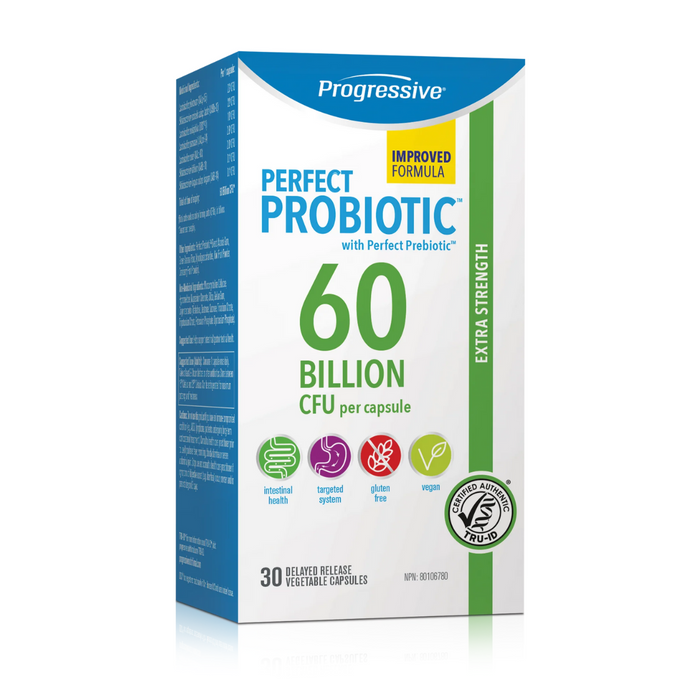 Progressive Perfect Probiotic Extra Strength 60 Billion 30caps
