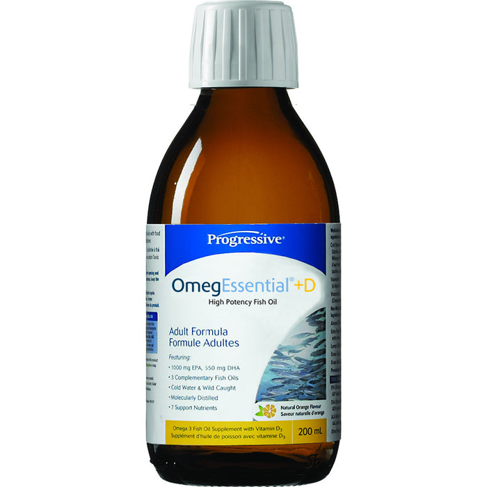 Progressive OmegEssential® + D Orange Cream Fish Oil Liquid 200ml
