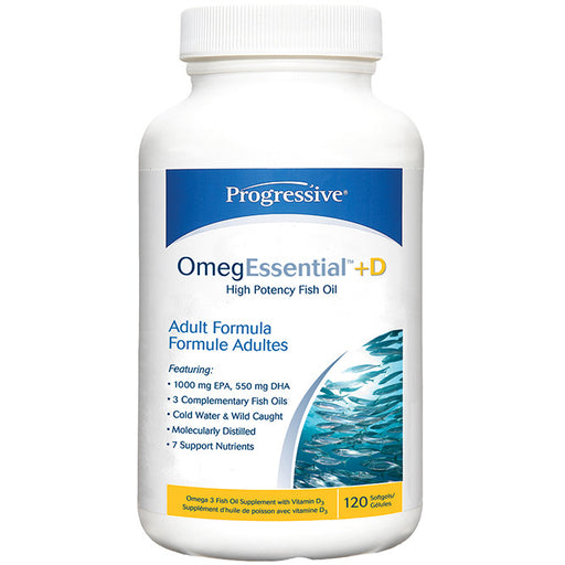 Progressive OmegEssential® + D Fish Oil 120 Capsules