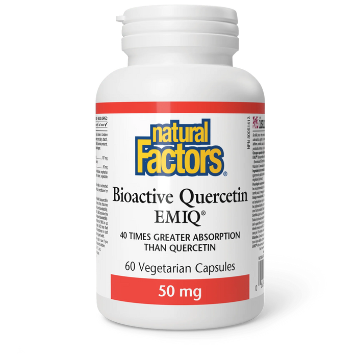 Natural Factors Bioactive Quercetin EMIQ 60caps