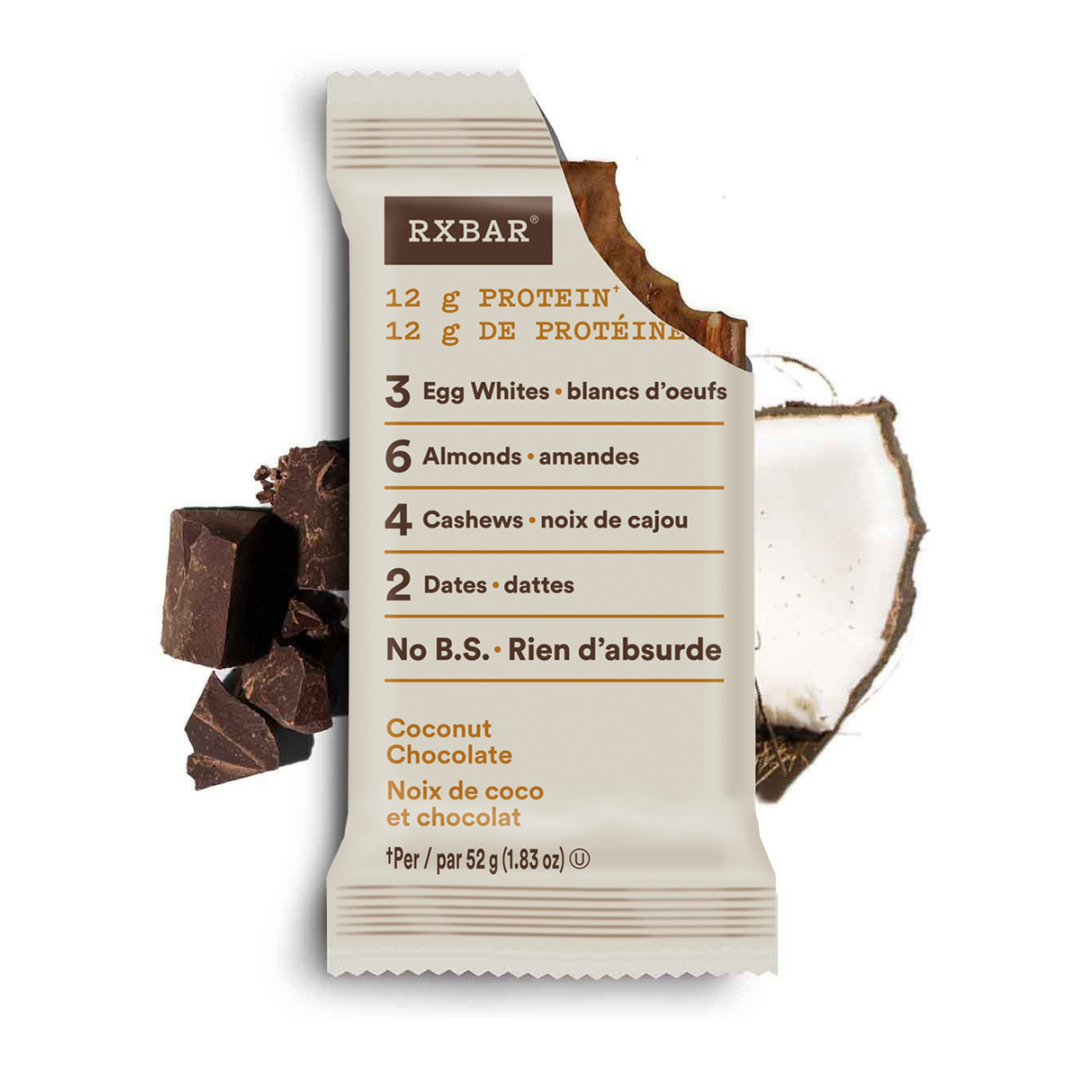 RX Coconut Chocolate Bar 52G — Natural Food Pantry Online Store