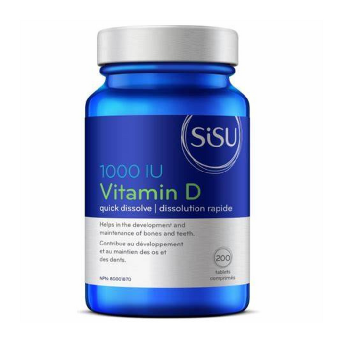 SISU Vitamin D3 1000IU 200tabs