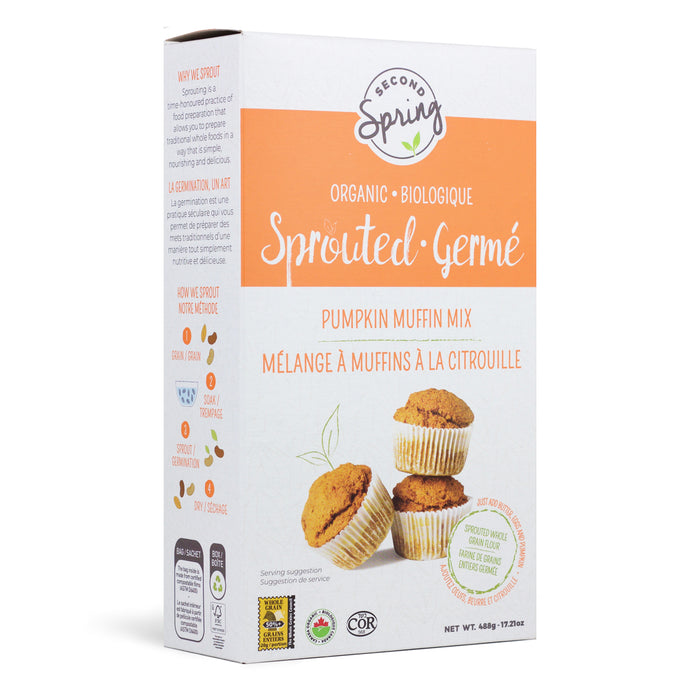 Second Spring Sprouted Pumpkin Muffin Mix 488g