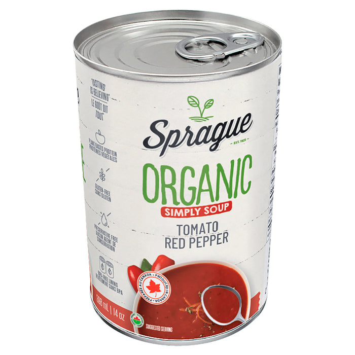 Sprague Organic Tomato Red Pepper Soup 398ml