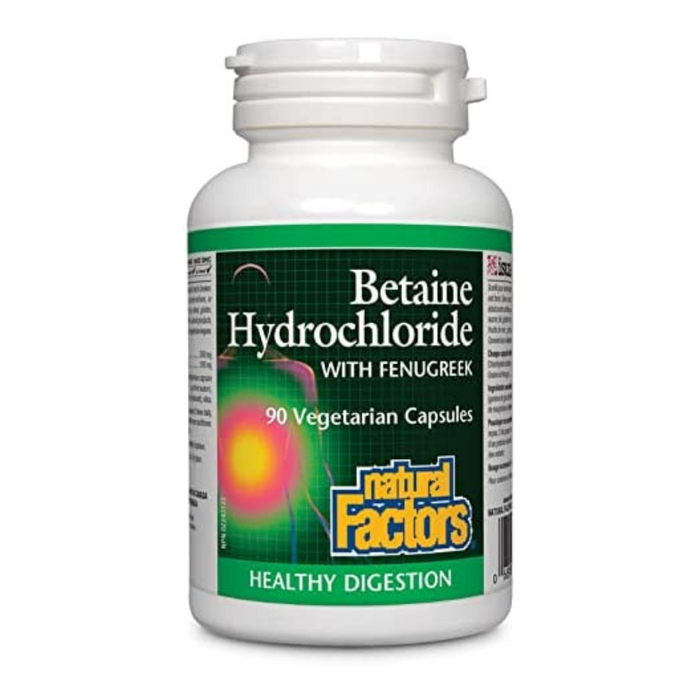 Natural Factors Betaine HCL 500mg 90vcaps