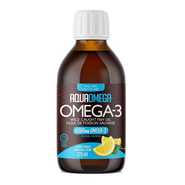 Aquaomega Fish Oil High EPA Lemon 225 ml