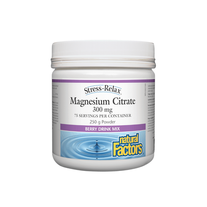 Natural Factors Magnesium Citrate 300mg Powder 250g