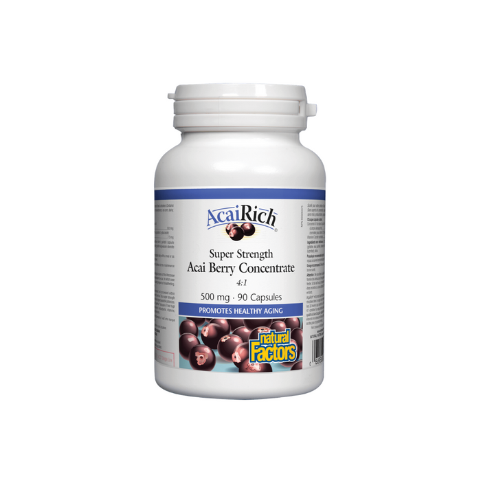 Natural Factors Acai Berry Concentrate 500mg 90cap