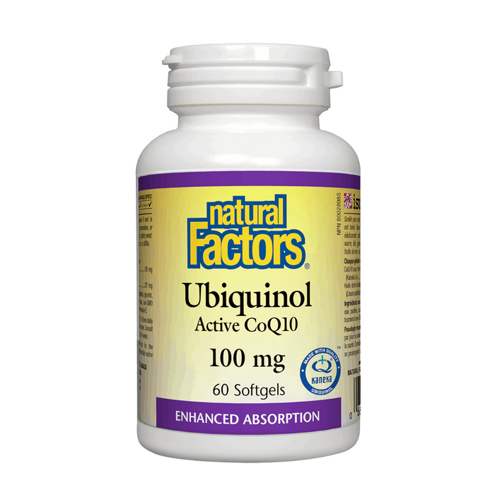 Natural Factors Ubiquinol QH Active CoQ10 100mg 60sg