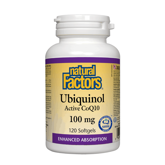 Natural Factors Ubiquinol QH Active CoQ10 100mg 120sg