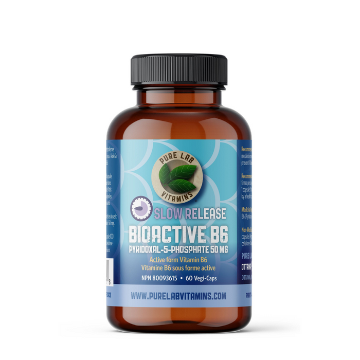Pure Lab Bioactive B6 50mg Slow Release 60vcaps
