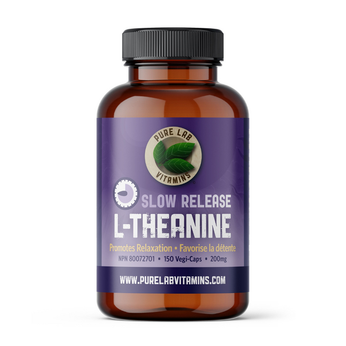 Pure Lab L-Theanine 200mg Slow Release 150vcaps