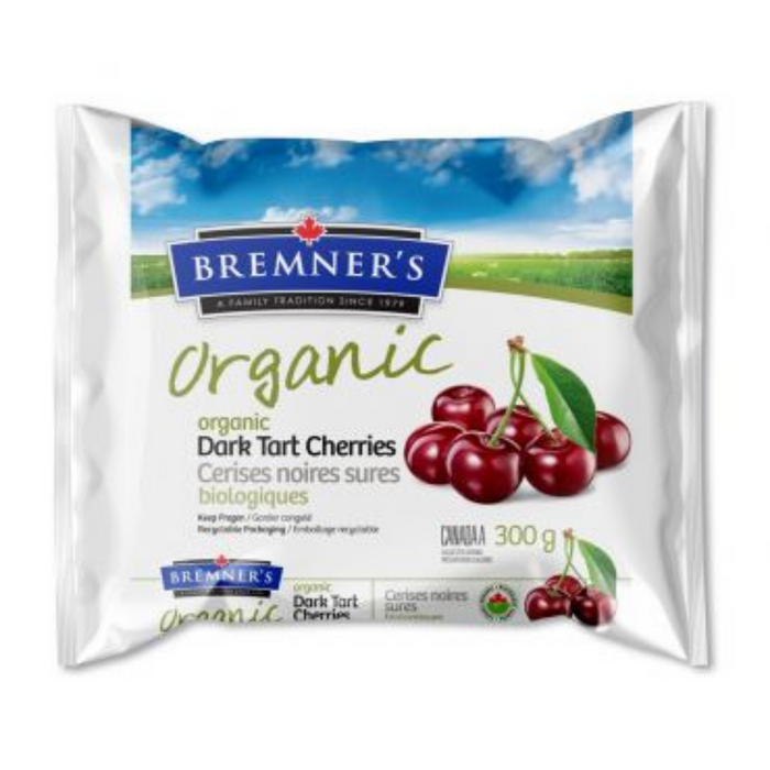 Bremner's Frozen Organic Dark Tart Cherries 300g