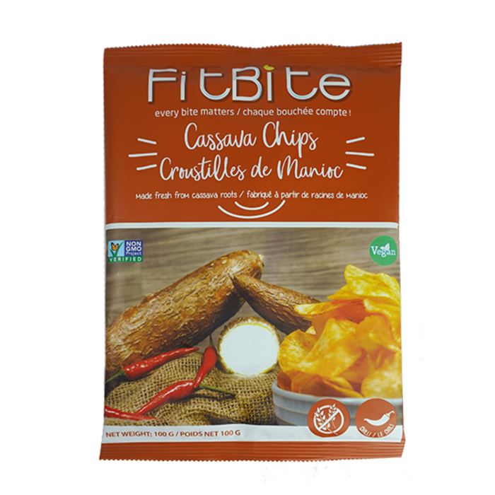 Fitbite Cassava Chips Spicy 100g