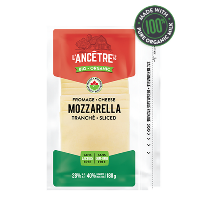 L'Ancetre Organic Sliced Mozzarella
