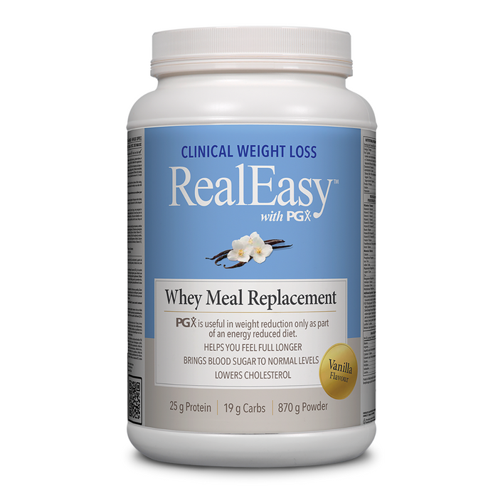 Natural Factors RealEasy Whey Meal Replacement with PGX Vanilla 870g