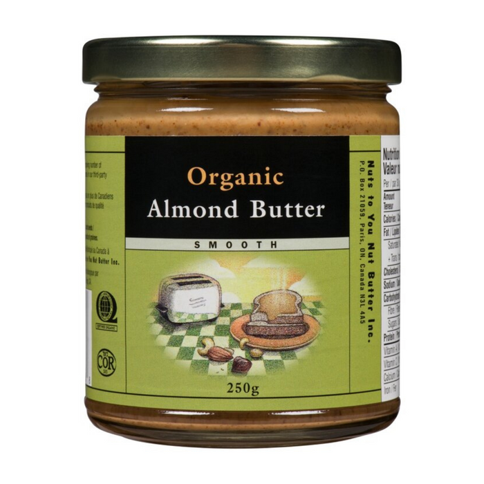 Nuts to You Almond Butter Organic Smooth 250g