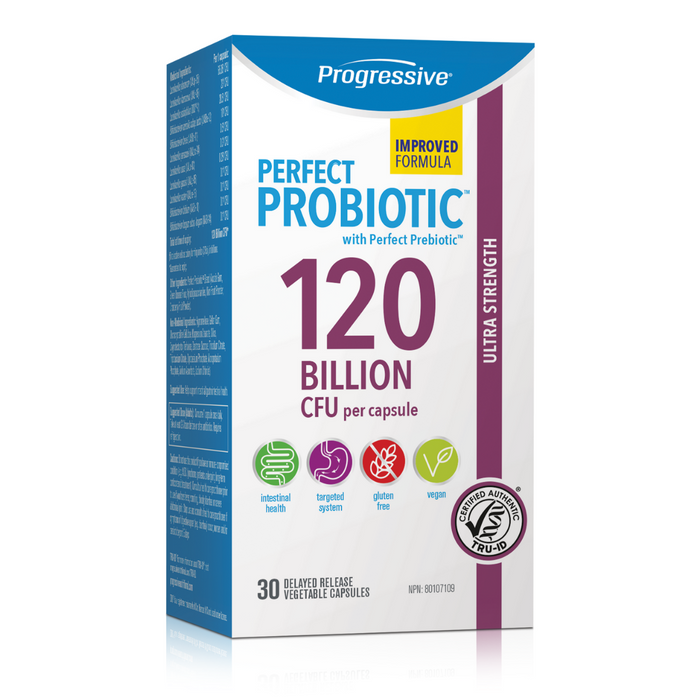 Progressive Perfect Probiotic Ultra Strength 120 Billion 30caps