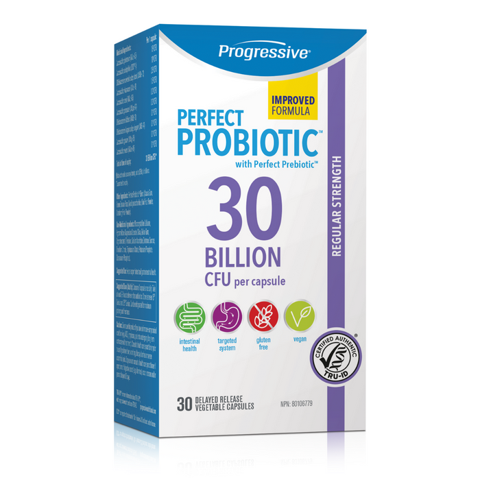 Progressive Perfect Probiotic Regular Strength 30 Billion 30caps