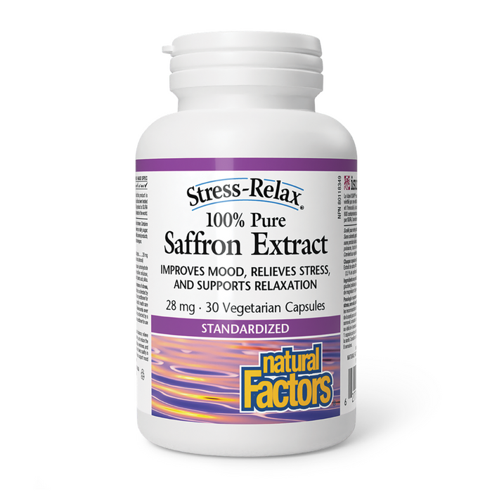 Natural Factors Stress-Relax Saffron Extract 28mg 30vcaps