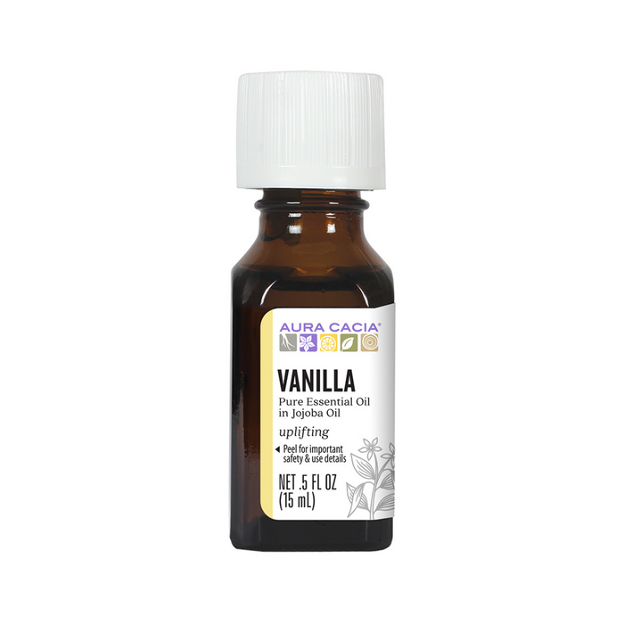 Aura Cacia Essential Oil Vanilla in Jojoba Oil 15ml