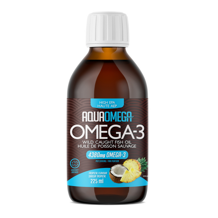 Aquaomega High Potency Fish Oil Tropical 225 ml