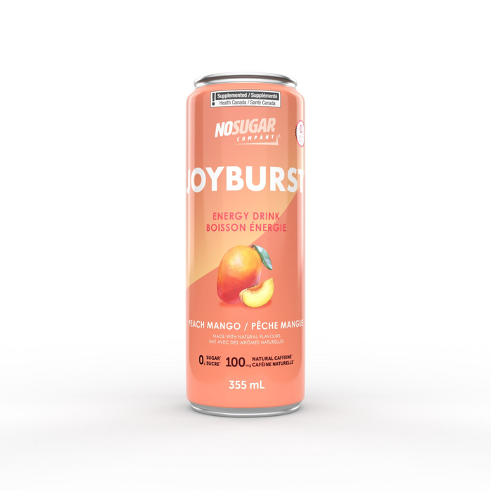 No Sugar Company Joyburst Energy Drink Peach Mango 335ML