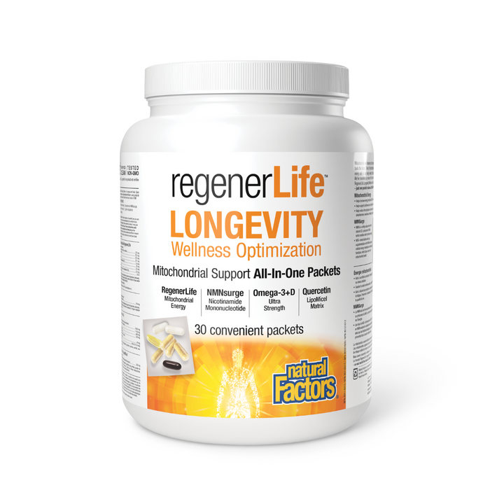 Natural Factors Regenerlife Longevity Kit 30 pk