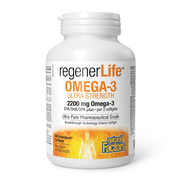 Natural Factors Regenerlife Omega-3 Ultra-Strength 90 softgels