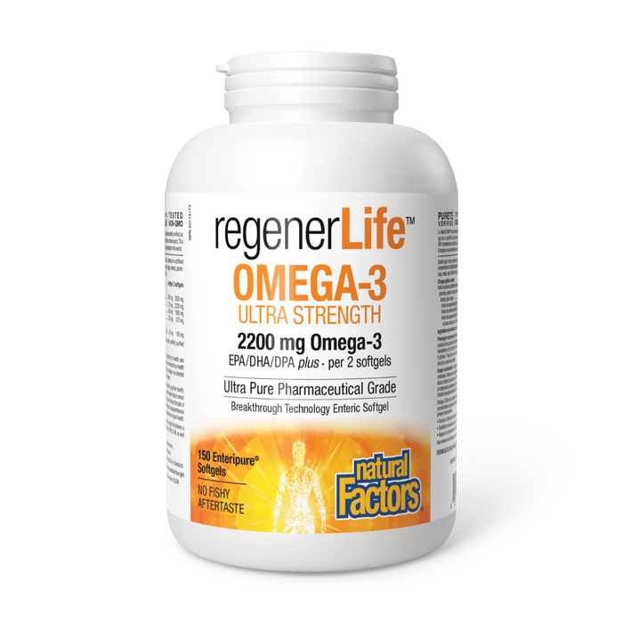 Natural Factors Regenerlife Omega-3 Ultra-Strength 150 softgels