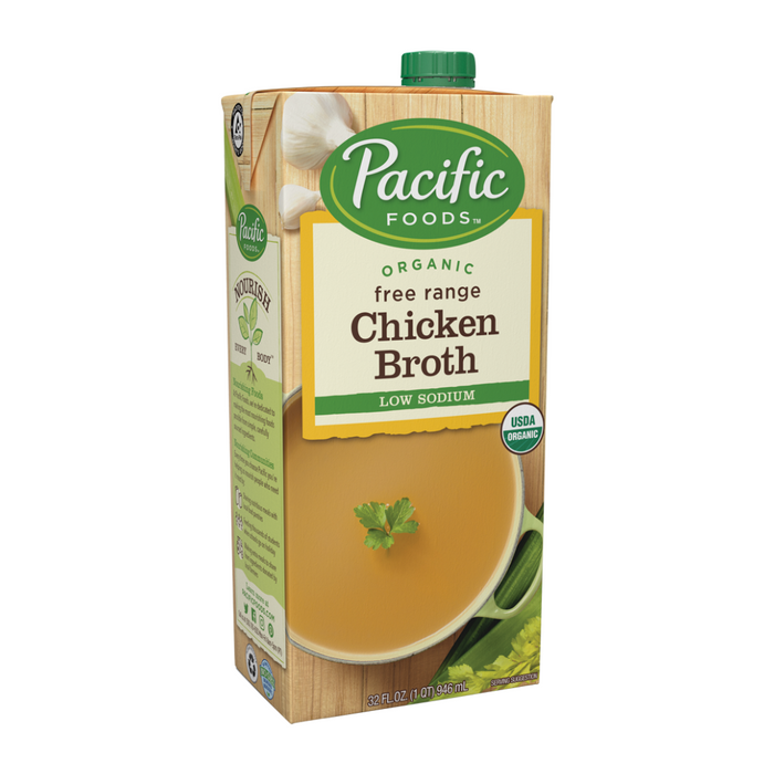Pacific Foods G/F Low Sodium Organic Chicken Broth 946ml