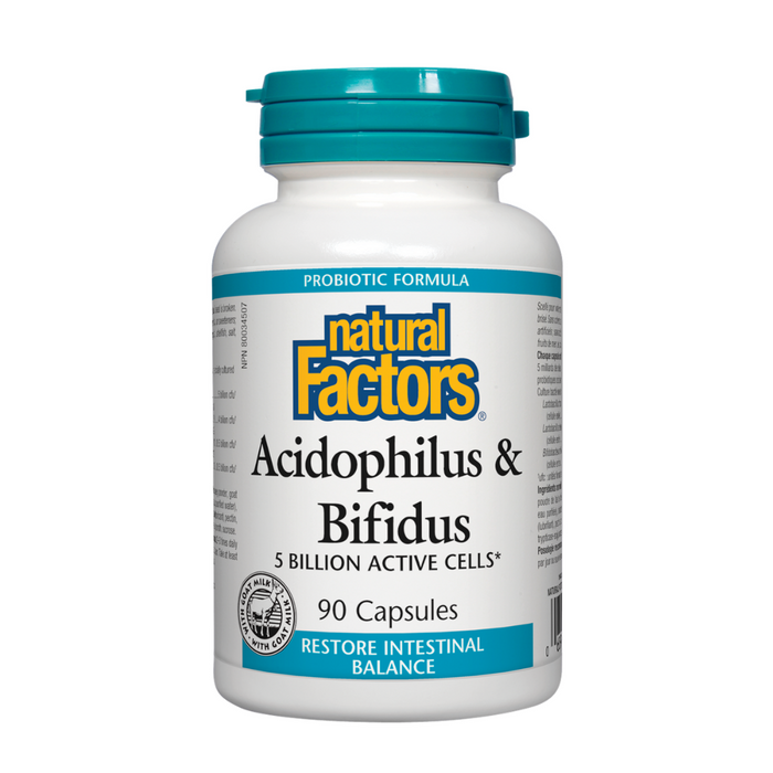 Natural Factors Acidophilus & Bifidus 90 caps