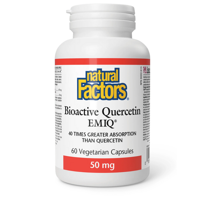 Natural Factors Bioactive Quercetin EMIQ 60caps